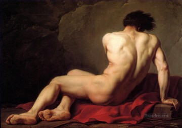 Desnudo masculino conocido como Patroclus Jacques Louis David Pinturas al óleo
